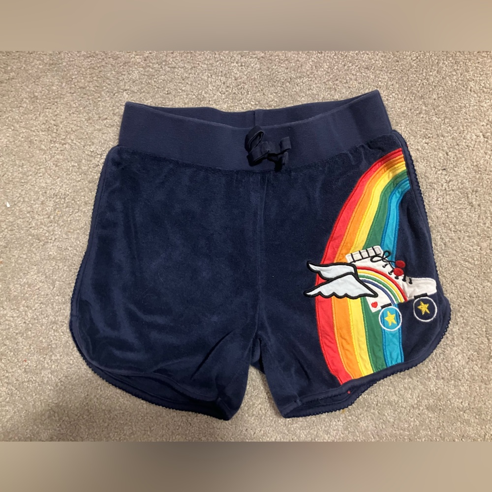Hanna Andersson Navy Shorts with Colorful Design